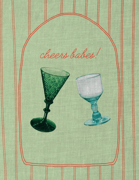 Cheers Babes! Card by Bailey Roy - The Bookmatters