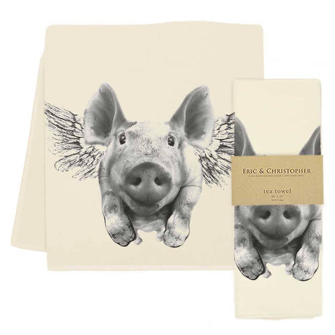 Flying Pig Tea Towel - The Bookmatters