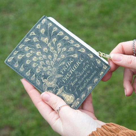 Pride and Prejudice Green Book Coin Purse Wallet - The Bookmatters
