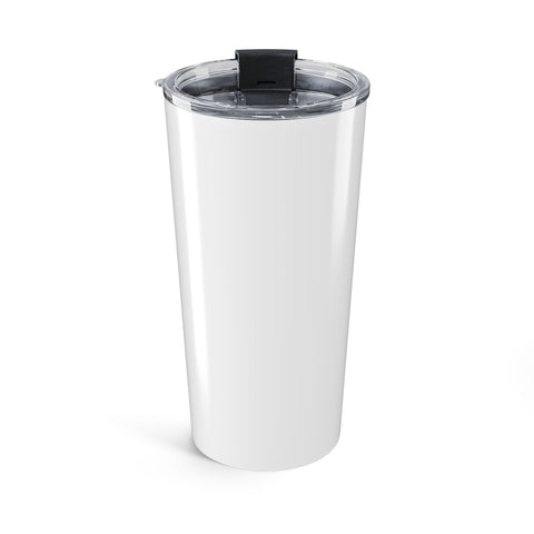 Bookmatters 20oz Travel Tumbler — Blue Illustrated Cozy Bookshop Design