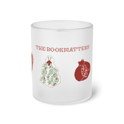 A Bookmatters' Christmas Frosted Glass Mug - The Bookmatters