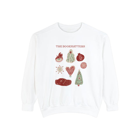 A Bookmatters' Christmas Garment-Dyed Sweatshirt - The Bookmatters