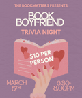 Book Boyfriend Trivia Night - The Bookmatters