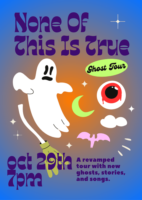 None of This is True Haunted History Tour of Milford Tour Ticket - The Bookmatters