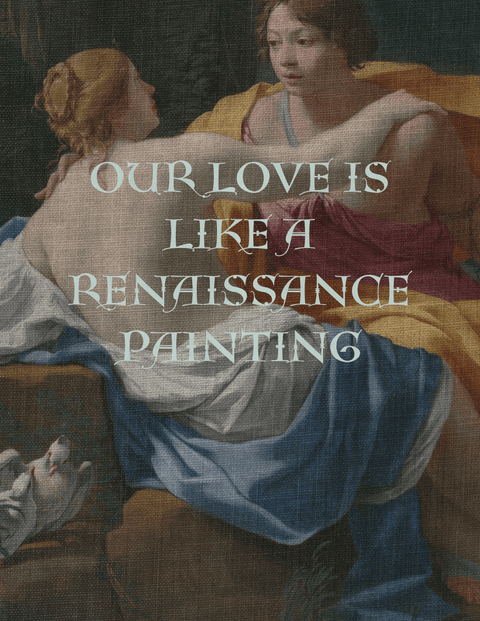 Renaissance Painting Card by Bailey Roy - The Bookmatters