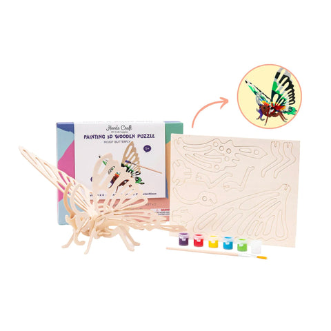 3D Wooden Puzzles (with paint) Kits - The Bookmatters