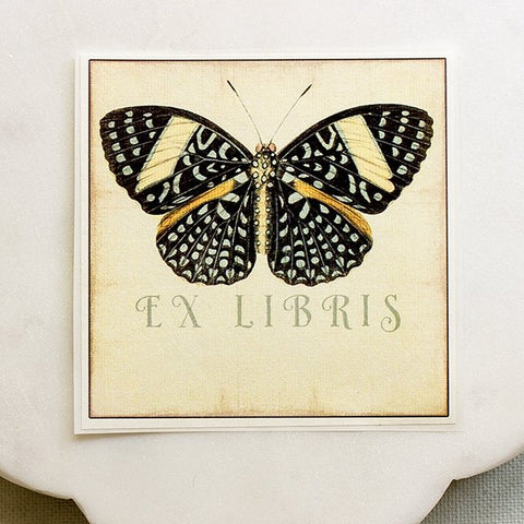Black Butterfly Bookplates - The Bookmatters