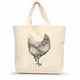Hen 2 Large Tote - The Bookmatters