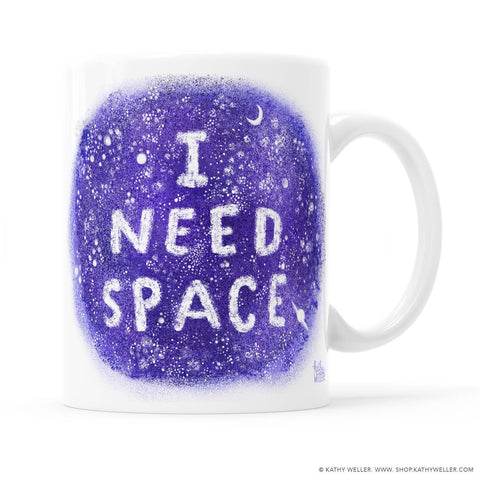 I Need Space Mug - The Bookmatters