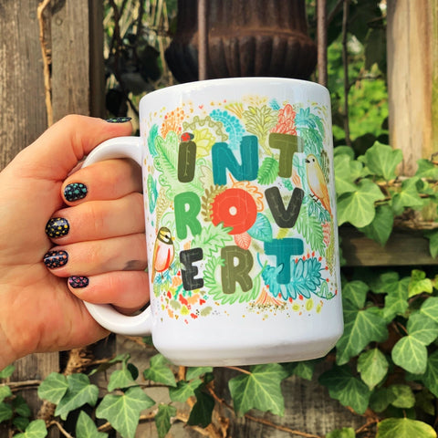 Introvert Birds Mug - The Bookmatters