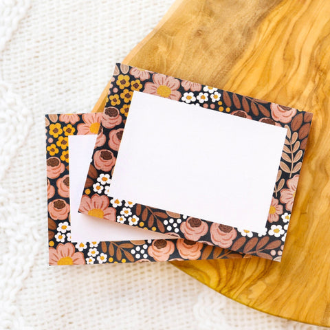 Retro Floral Post-It® Notes, 50 Sheets, 4x3 in. - The Bookmatters
