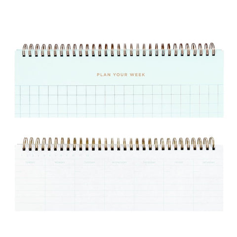 Undated Grid Weekly Planner (7 Colors Available) - The Bookmatters